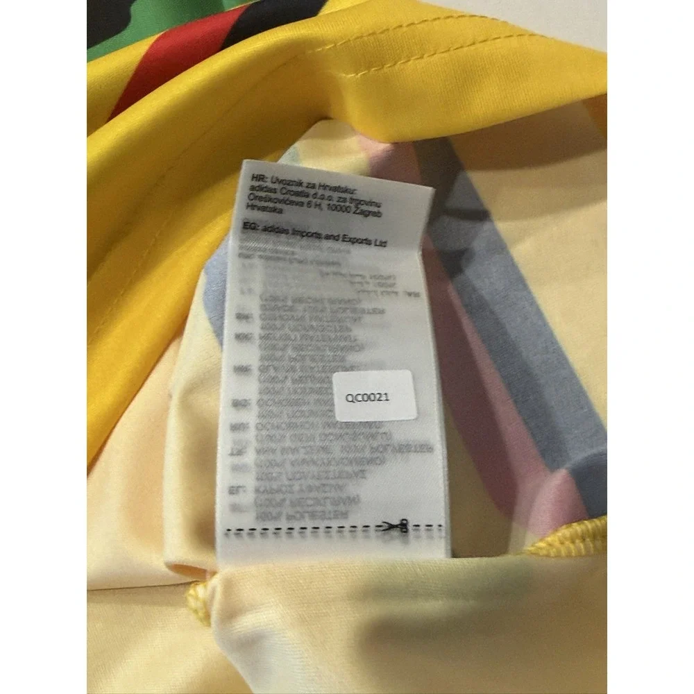 adidas Jamaica JFF Bob Marley Soccer Jersey KB3386 Mens M Yellow Slim Fit NEW
